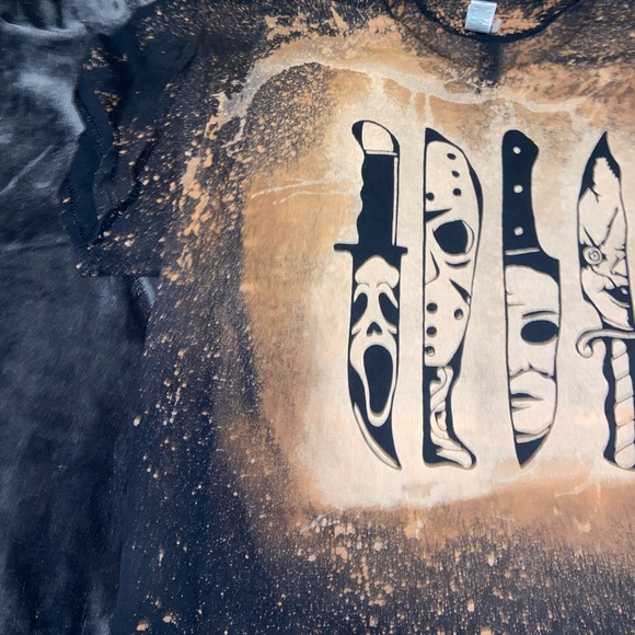 Horror movie bleach the-dye shirt - Picture 3 of 4